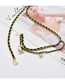Fashion Silver Color Metal Leather Chain Stitching Waist Chain