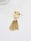 Fashion Gold Color Metal Tassel Knitting Pins