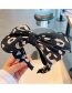 Fashion Black Fabric Printed Bow Headband