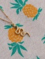 Fashion Gold Copper Inlaid Zirconium Serpentine Necklace