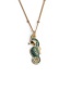 Fashion 01082cx 40+5cm Bead Chain Copper Inlaid Zirconium Hippocampus Necklace