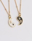 Fashion 01069cx 40+5cm Bead Chain Gold-plated Copper Gossip Necklace