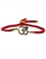 Fashion Cb0305cx+copper Bead Black Rope Copper Inlaid Zirconium Eye Bracelet