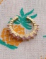 Fashion Cr0637cx Copper Inlaid Zirconium Geometric Love Open Ring