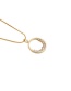 Fashion 01053gz 40+5cm New Needle Chain Copper Inlaid Zirconium Geometric Necklace