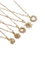 Fashion 01052gz 40+5cm Bead Chain Copper Inlaid Zirconium Heart Necklace