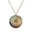 Fashion Nsn0290 45+5cm Stainless Steel Chain Geometric Round Pendant Stainless Steel Necklace