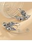 Fashion Left Ear Ancient Silver Color Irregular Leaves Branches And Vine Ear Clips