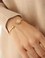 Fashion Z202-gold Coloren Bracelet Titanium Steel Gold-plated Oil Drip Daisy Bracelet