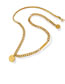 Fashion X904-gold Coloren Necklace-35+17cm Titanium Steel Gold Plated Round Necklace
