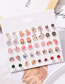 Fashion Color Alloy Heart Snail Five-pointed Star Flower Earring Set