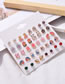 Fashion Color Alloy Heart Snail Five-pointed Star Flower Earring Set