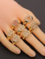 Fashion G Copper Gilded Smiley Face Open Ring
