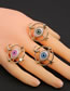 Fashion Pink Pure Copper Xingyue Eye Opening Ring