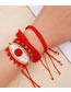 Fashion Mi-b180024f Rice Bead Braided Drawstring Bracelet