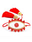 Fashion Mi-b180362a Rice Beads Woven Eye Tassel Bracelet