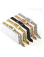 Fashion Color Mixing Stainless Steel Strap Bracelet