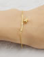 Fashion Rose Gold Stainless Steel Rose Bracelet