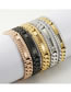 Fashion Color Mixing Stainless Steel Strap Chain Bracelet