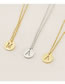 Fashion Golden B (including Chain) Stainless Steel 26 Letter Necklace