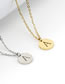 Fashion Golden C (including Chain) Stainless Steel 26 Letter Necklace