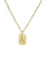 Fashion M (including Chain) Titanium Steel 26 Letters Necklace