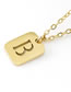 Fashion I (including Chain) Titanium Steel 26 Letters Necklace