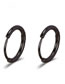 Fashion Steel Color Titanium Steel Geometric Round Ear Ring