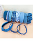 Fashion Blue Twill Flat Headband Fabric Twill Flat Headband