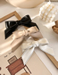 Fashion Black Leather Bow Hairpin