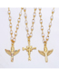 Fashion C Bronze Diamond Virgin Mary Cross Pearl Necklace