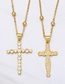 Fashion B Copper And Diamond Cross Necklace