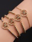Fashion Cb0289cx+ Box Chain Copper Inlaid Zirconium Butterfly Adjustable Bracelet