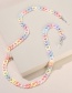 Fashion Lake Blue Acrylic Geometric Chain Glasses Chain