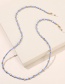Fashion Armygreen Rice Beads Peach Heart Beaded Glasses Chain