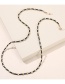 Fashion Pure Black Rice Beads Peach Heart Beaded Glasses Chain