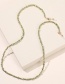Fashion Pure Black Rice Beads Peach Heart Beaded Glasses Chain