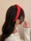 Fashion Red-style Three Fabric Plaid Sponge Headband