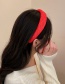 Fashion Red-style Three Fabric Plaid Sponge Headband