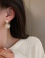 Fashion Diamond And Pearl Earrings Geometric Pearl Stud Earrings With Diamonds