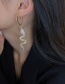 Fashion Gold Alloy Diamond Serpentine Earrings
