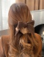 Fashion Coffee Color Yarn Bow Hair Tie