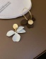 Fashion Blue Flower Asymmetric Earrings