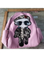 Fashion Pink Pu Character Backpack