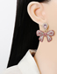 Fashion Color Alloy Diamond Bow Earrings