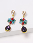 Fashion Color Alloy Diamond Geometric Tassel Earrings