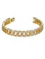 Fashion White Gold Copper Inlaid Zirconium Cuban Chain Bracelet