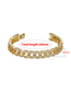 Fashion Rose Gold Copper Inlaid Zirconium Cuban Chain Bracelet