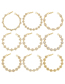 Fashion Vl146 White Gold Copper Inlaid Zirconium Heart Bracelet