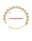 Fashion Gold Color Diamond Vl137 Five-pointed Star Bracelet Inlaid With Colored Diamonds